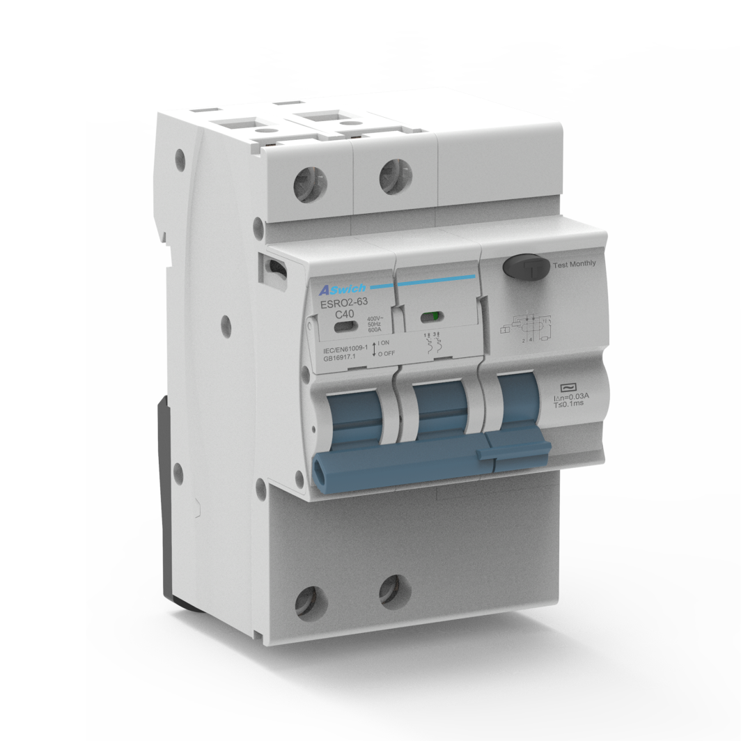ESRO2-63 Residual Current AC Breaker with Overcurrent Protection