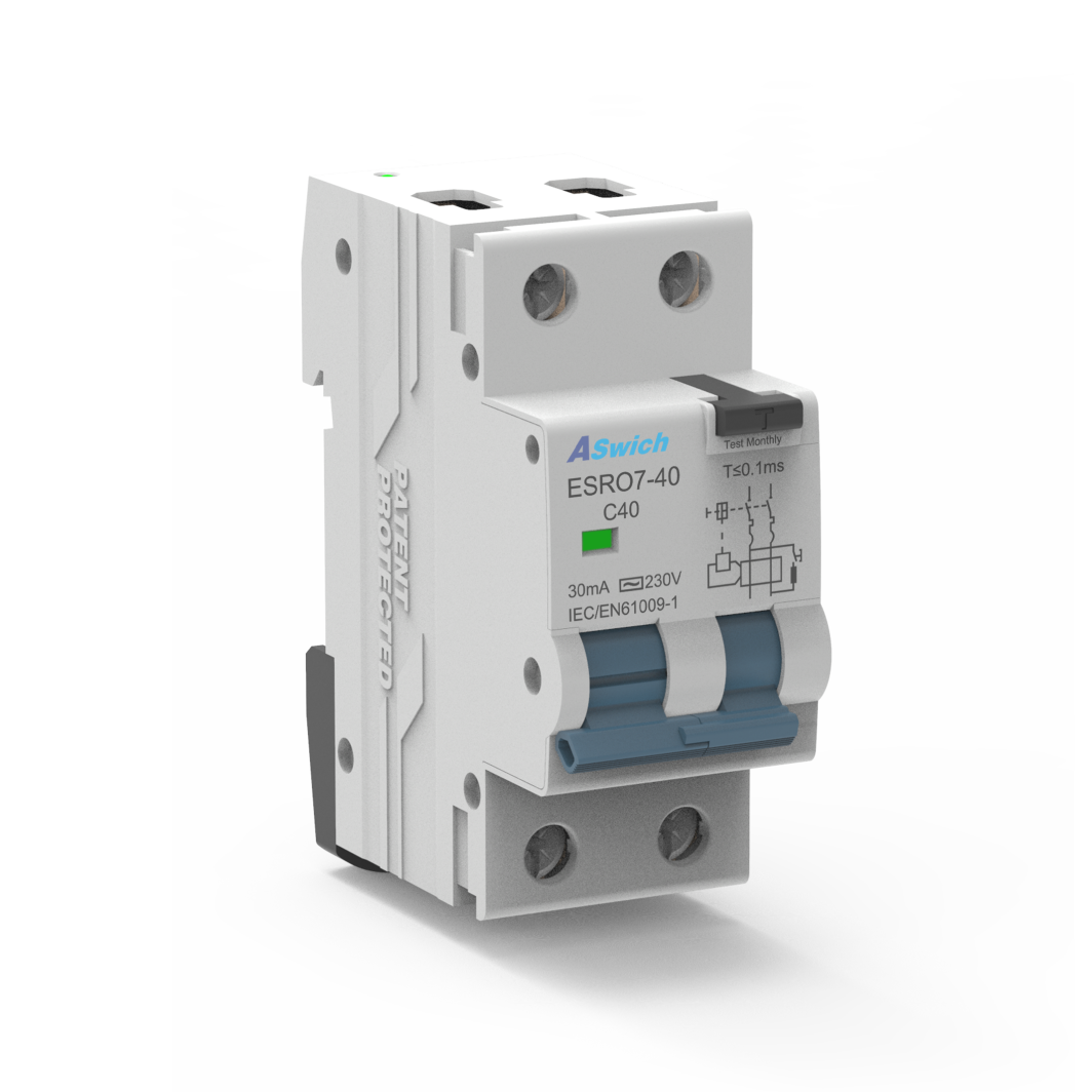 ESRO7-40 Residual Current AC Breaker with Overcurrent Protection